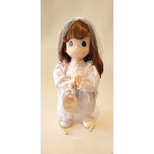 Precious Moments First Communion Brunette‎ Doll, Vintage 1996